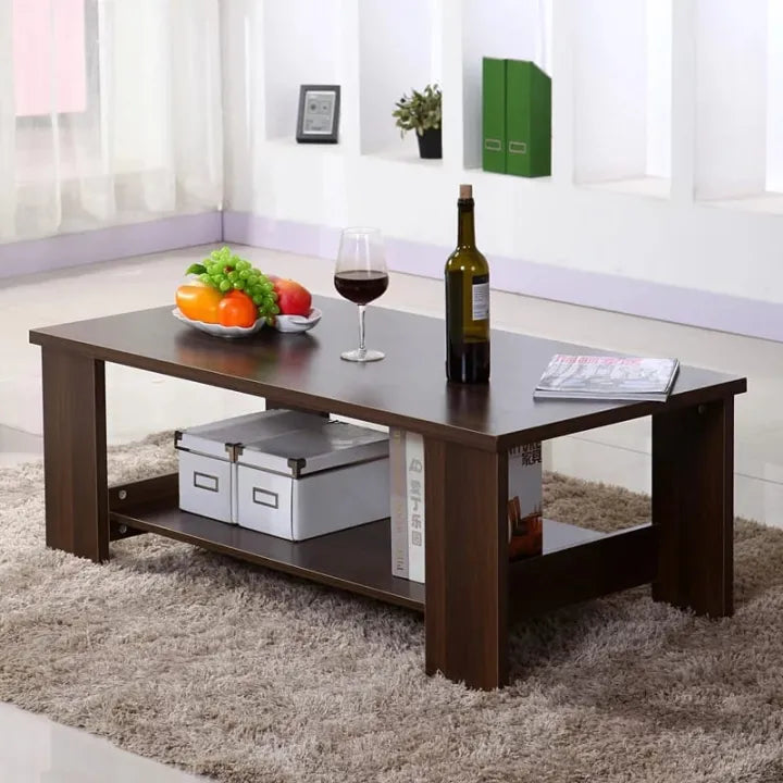 WoodPoint3,Modren Coffee Table Living Room Furniture with Storage Shelf for Living Room Center Table Wooden New Stylish look