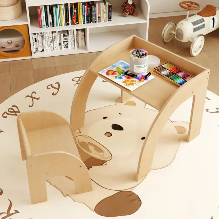 woodpoint3, Kids table chair set, Kids study desk, Eating table , Multipurpose use