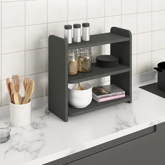 Woodpoint3,wooden spice rack, kitchen organizer rack for spices and other commodities