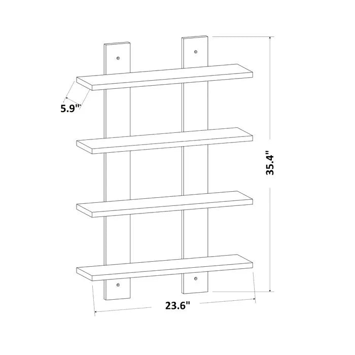 Woodpoint3,wall mounted floating shelves, home decor furniture, living room hall way stand