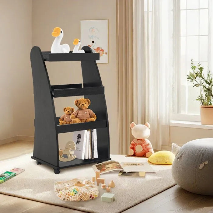 WoodPoint3,kids Colorful Bookshelf, Toys Storge, Organizer,W/Open shelf &Perfect Hight Wooden Bookcase for Classroom, Home kindergarten , space saving Desing,