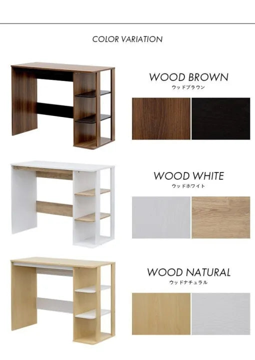 Woodpoint3,Simple and Smart Computer Table, Study desk, Multipurpose use, space saving