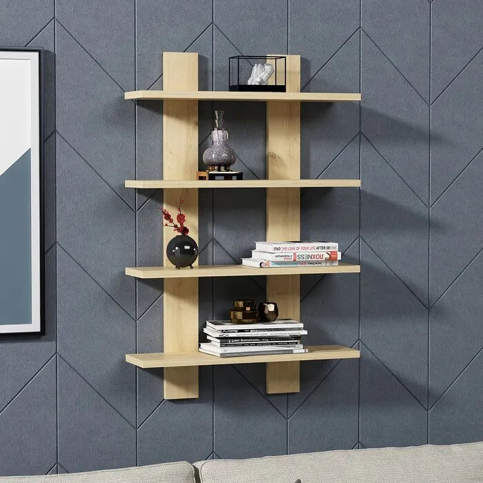 Woodpoint3,wall mounted floating shelves, home decor furniture, living room hall way stand