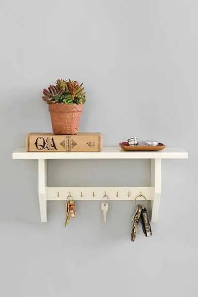 woodpont3, wall mounted keychain holder, keychain holder stand , wooden keychain holder
