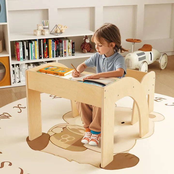 woodpoint3, Kids table chair set, Kids study desk, Eating table , Multipurpose use