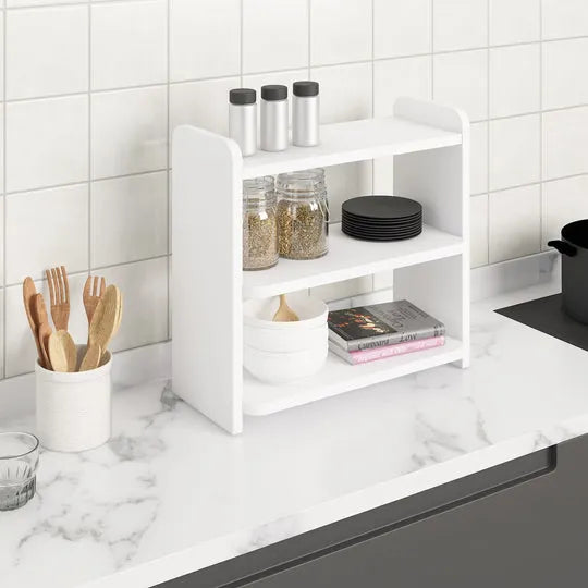 Woodpoint3,wooden spice rack, kitchen organizer rack for spices and other commodities