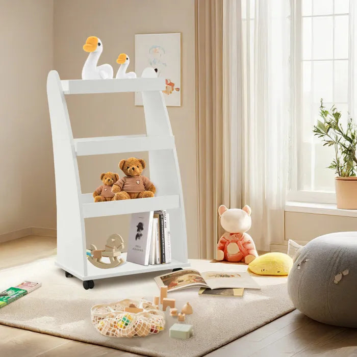 WoodPoint3,kids Colorful Bookshelf, Toys Storge, Organizer,W/Open shelf &Perfect Hight Wooden Bookcase for Classroom, Home kindergarten , space saving Desing,
