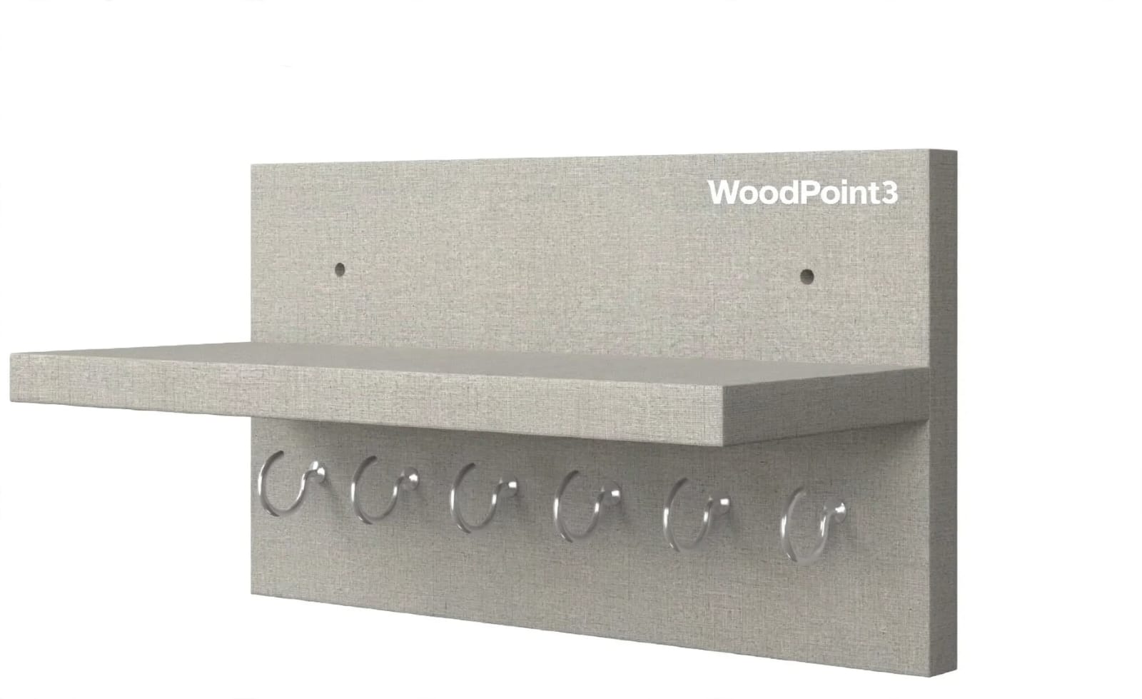Woodpoint3,keychain holder, Entryway Hallway shelf with 5 knobs for keychain hanging
